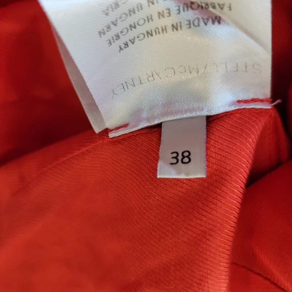 Stella McCartney Elegant Orange Sleeveless Dress - Picture 8 of 11